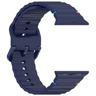 Wave Sportband - Dunkelblau - Geeignet f&uuml;r Apple Watch 44mm / 45mm / 46mm / 49mm