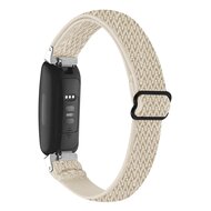 Fitbit Inspire 3 &ndash; Elastisches Solo Loop Nylonarmband - Beige