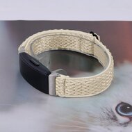 Fitbit Inspire 3 &ndash; Elastisches Solo Loop Nylonarmband - Beige