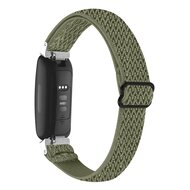 Fitbit Inspire 3 &ndash; Elastisches Solo Loop Nylonarmband - Gr&uuml;n