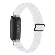 Fitbit Inspire 3 &ndash; Elastisches Solo Loop Nylonarmband - Wei&szlig;