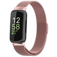 Fitbit Inspire 3 - Milanaise Armband - Ros&eacute;gold