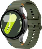 Wave Sportarmband mit Druckknopf - Gr&ouml;&szlig;e: M/L - Dunkelgr&uuml;n - Samsung Galaxy Watch 7 - 40mm / 44mm &amp; Watch FE