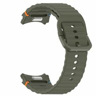 Wave Sportarmband mit Druckknopf - Gr&ouml;&szlig;e: M/L - Dunkelgr&uuml;n - Samsung Galaxy Watch 7 - 40mm / 44mm &amp; Watch FE