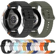 Wave Sportarmband mit Druckknopf - Gr&ouml;&szlig;e: M/L - Orange - Samsung Galaxy watch 7 - 40mm / 44mm &amp; Watch FE