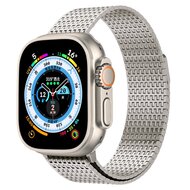 Edelstahl Loop Band - Farbe Titan - Extra stark - Geeignet f&uuml;r Apple Watch 38mm / 40mm / 41mm / 42mm
