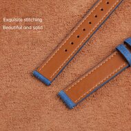 Denim-Lederarmband - Schwarz - Garmin Lily 2