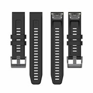 Silikon-Sportband - Schwarz - Garmin Epix Pro Gen 2 (51mm) / Quatix 7X / 6X &amp; Tactix 7 (pro)