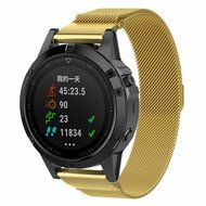 Milanaise Armband - Gold - Garmin Epix Pro Gen 2 (51mm) / Quatix 7X / 6X &amp; Tactix 7 (pro)