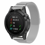 Milanaise-Armband - Silber - Garmin Epix Gen 2 (47mm) / MARQ / Quatix 7/6/5