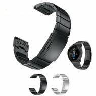 Edelstahl-Gliederarmband - Silber - Garmin Approach S60 &amp; S62 / Instinct / Instinct 2 (Solar)