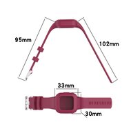 Silikon einfarbig - Schwarz - Garmin Vivofit Junior 3