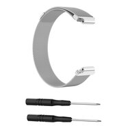 Garmin Forerunner 220 / 230 / 235 / 620 / 630 / 735 (XT) - Milanaise-Armband - Gro&szlig; - Silber