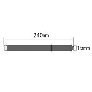 Garmin Forerunner 220 / 230 / 235 / 620 / 630 / 735 (XT) - Milanaise-Armband - Gro&szlig; - Silber