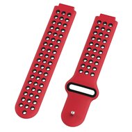 Silikon-Sportarmband - Rot + Schwarz - Garmin Forerunner 220 / 230 / 235 / 620 / 630 / 735 (XT)