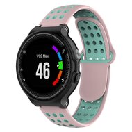 Silikon-Sportarmband - Pink + gr&uuml;n - Garmin Forerunner 220 / 230 / 235 / 620 / 630 / 735 (XT)