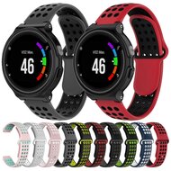 Silikon-Sportarmband - Grau + Wei&szlig; - Garmin Forerunner 220 / 230 / 235 / 620 / 630 / 735 (XT)
