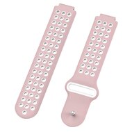 Silikon-Sportarmband - Rosa + Wei&szlig; - Garmin Forerunner 220 / 230 / 235 / 620 / 630 / 735 (XT)