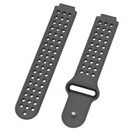 Silikon-Sportarmband - Grau + Schwarz - Garmin Forerunner 220 / 230 / 235 / 620 / 630 / 735 (XT)