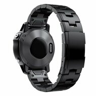 Titanium Gliederarmband - Schwarz - Garmin Approach S60 &amp; S62 / Instinct / Instinct 2 (Solar)
