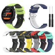 Silikon-Punktmuster-Armband - Gr&uuml;n + Schwarz - Garmin Forerunner 220 / 230 / 235 / 620 / 630 / 735 (XT)