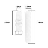 Silikon-Punktmuster-Armband - Rot + Schwarz - Garmin Forerunner 220 / 230 / 235 / 620 / 630 / 735 (XT)