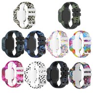 Silikonarmband mit Druck - Armee blau - Garmin Vivofit Junior 3