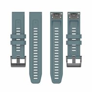 Silikon-Sportarmband - Grau-Blau - Garmin Epix Pro Gen 2 (51mm) / Quatix 7X / 6X &amp; Tactix 7 (pro)