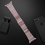 Metallband - Rosa - Geeignet f&uuml;r Apple Watch 44mm / 45mm / 46mm / 49mm