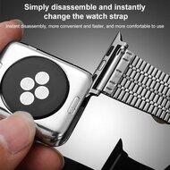 Metallband - Schwarz - Geeignet f&uuml;r Apple Watch 44mm / 45mm / 46mm / 49mm