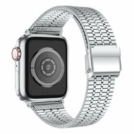 Metallband - Silber - Geeignet f&uuml;r Apple Watch 38mm / 40mm / 41mm / 42mm