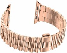 Metallgliederarmband - Ros&eacute;gold - Geeignet f&uuml;r Apple Watch 44mm / 45mm / 46mm / 49mm