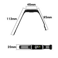 Silikonband 2 Farben - Schwarz/Grau - Samsung Galaxy Fit 2