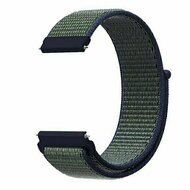 Sport Loop Nylonband - Blau mit gr&uuml;nem Band - Huawei Watch 4 (pro) / 3 (pro) / Ultimate