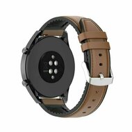 Leder + Silikonarmband - Braun - Huawei Watch 4 (pro) / 3 (pro) / Ultimate