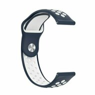 Sport Edition Silikonband - Dunkelblau + Wei&szlig; - Huawei Watch 4 (pro) / 3 (pro) / Ultimate