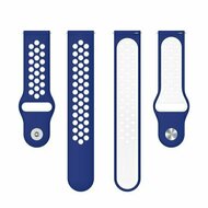 Sport Edition Silikonband - Blau + Wei&szlig; - Huawei Watch 4 (pro) / 3 (pro) / Ultimate