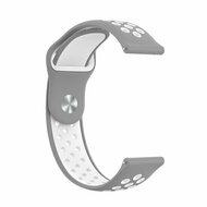 Sport Edition Silikonband - Grau + Wei&szlig; - Huawei Watch 4 (pro) / 3 (pro) / Ultimate