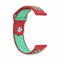 Sport Edition Silikonband - Rot + mintgr&uuml;n - Huawei Watch 4 (pro) / 3 (pro) / Ultimate