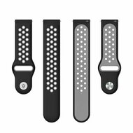 Sport Edition Silikonband - Schwarz + Grau - Huawei Watch 4 (pro) / 3 (pro) / Ultimate