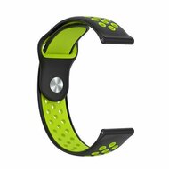 Sport Edition Silikonband - Schwarz + Gr&uuml;n - Huawei Watch 4 (pro) / 3 (pro) / Ultimate
