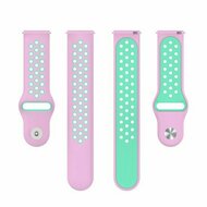 Sport Edition Silikonband - Rosa + gr&uuml;n - Huawei Watch 4 (pro) / 3 (pro) / Ultimate