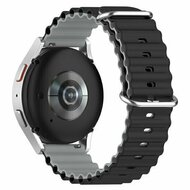 Ocean Style Silikonarmband - Schwarz/Grau - Huawei Watch 4 (pro) / 3 (pro) / Ultimate