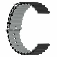 Ocean Style Silikonarmband - Schwarz/Grau - Huawei Watch 4 (pro) / 3 (pro) / Ultimate