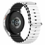 Ocean Style Silikonarmband - Wei&szlig;/Schwarz - Huawei Watch 4 (pro) / 3 (pro) / Ultimate