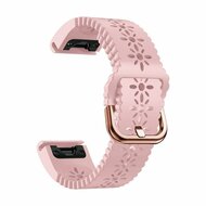 Blume Silikonband - Rosa - Garmin Instinct E - 40mm