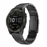 Edelstahl-Gliederarmband - Schwarz - Garmin Instinct E - 40mm