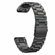 Stahlgliederarmband - Schwarz - Garmin Instinct E - 40mm