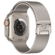Milanaise Loop Band mit Schnappverschluss - Starlight - Geeignet f&uuml;r Apple Watch 38mm / 40mm / 41mm / 42mm