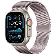 Milanaise Loop Band mit Schnappverschluss - Pink Pink - Geeignet f&uuml;r Apple Watch 38mm / 40mm / 41mm / 42mm
